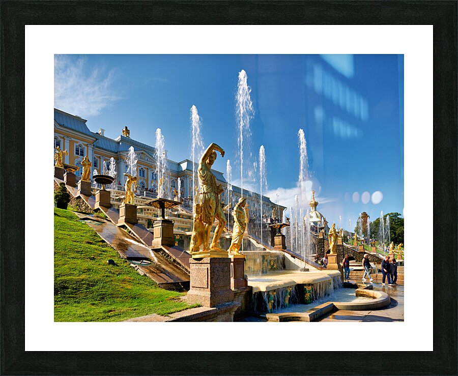 St. Petersburg Russia. Peterhof Palace Picture Frame print