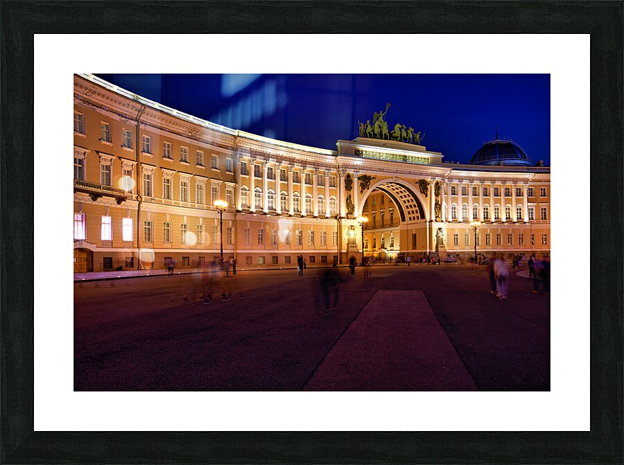 St. Petersburg Russia. Winter Palace in Palace Square Picture Frame print