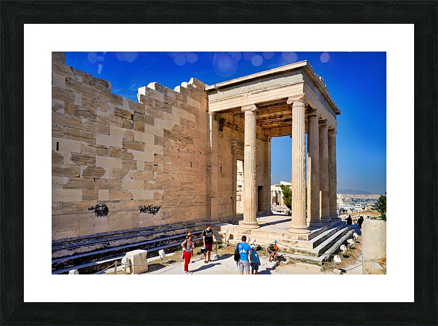 Athens Greece. The Erechtheion temple at the Acropolis Picture Frame print