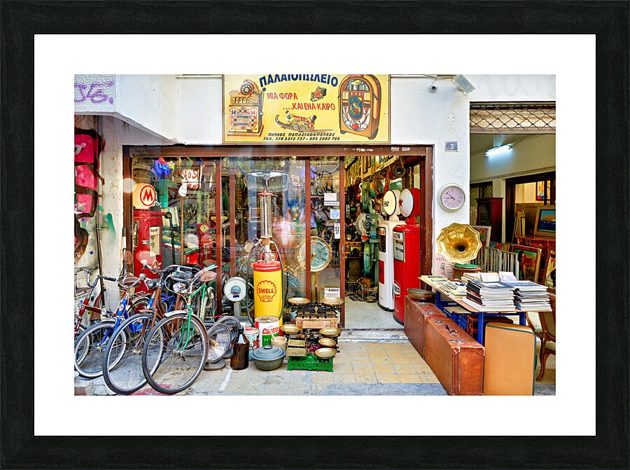 Athens Greece. The Flea Market at Monastiraki Picture Frame print