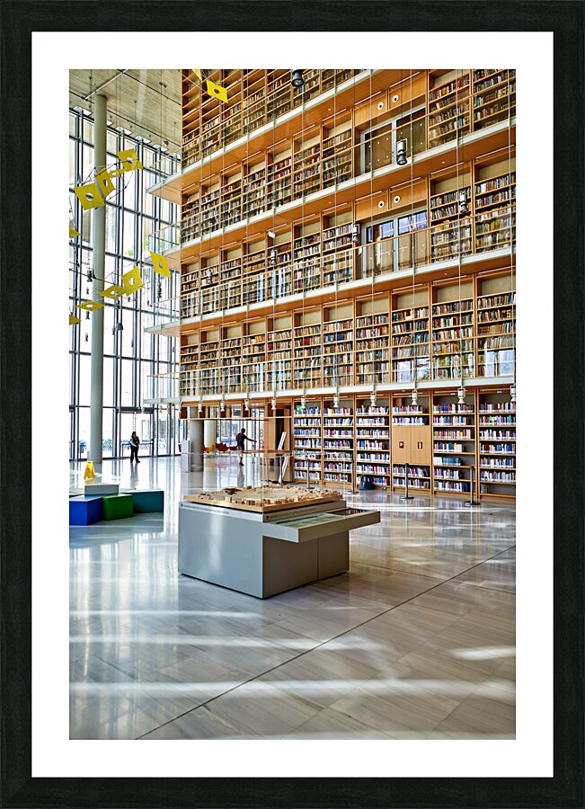 Athens Greece. The National Library inside the Stavros Niarchos Foundation Cultural Center Picture Frame print