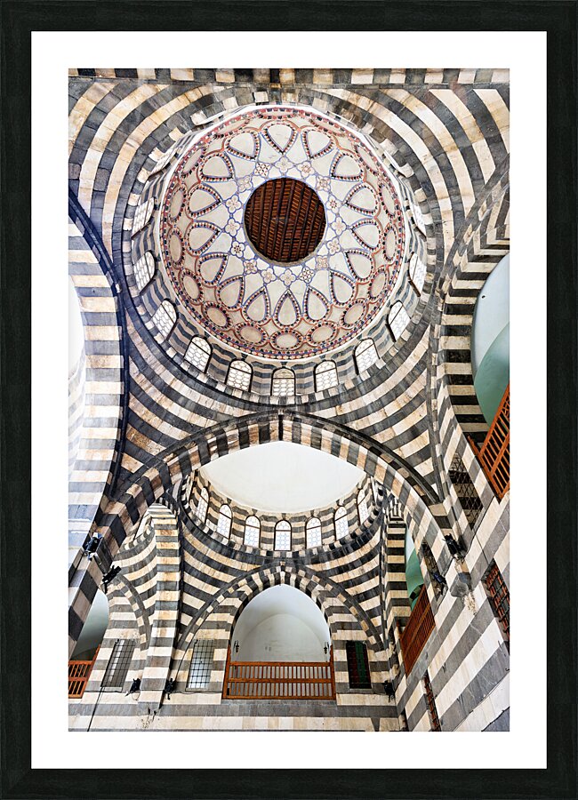 Syria. Khan Asad Pasha is the largest Caravanserai in the Old City of Damascus Picture Frame print