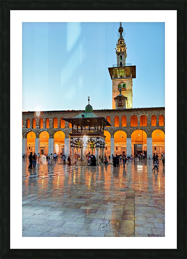 Syria. Damascus. The Umayyad Mosque Great Mosque of Damascus Picture Frame print