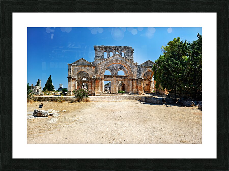 Syria. Church of Saint Simeon Stylites Picture Frame print