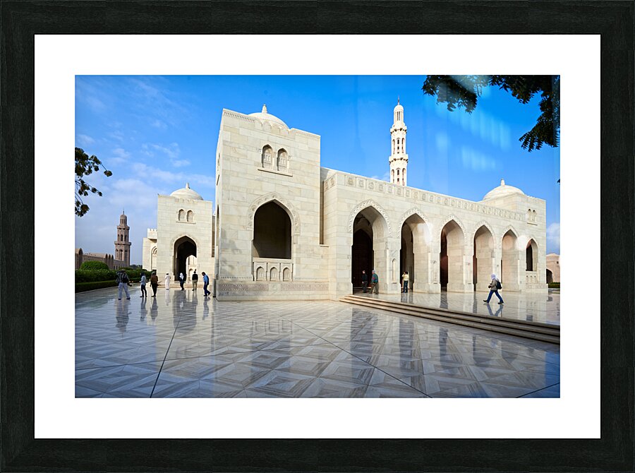 Oman. Muscat. Sultan Qaboos Grand Mosque Picture Frame print
