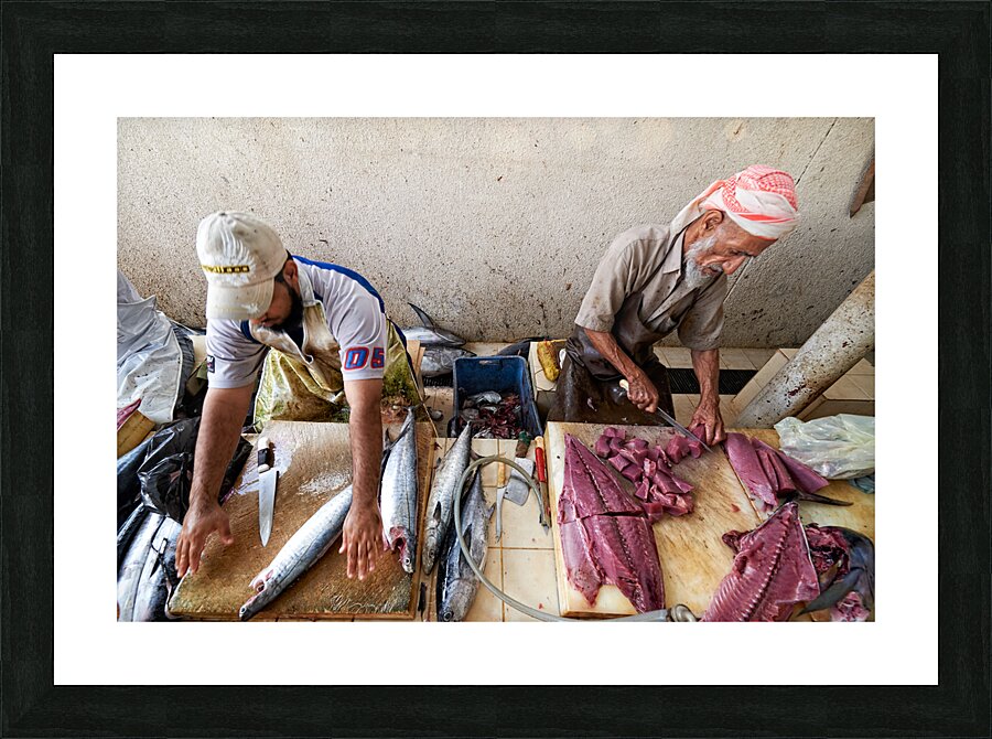 Oman. Muscat. The Fish Market Picture Frame print
