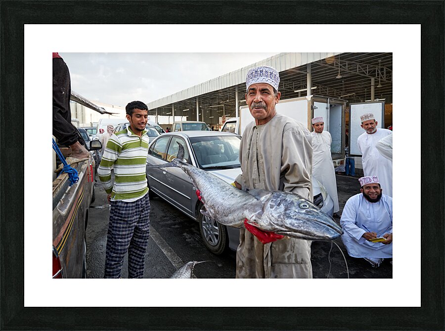 Oman. Muscat. The Fish Market Picture Frame print