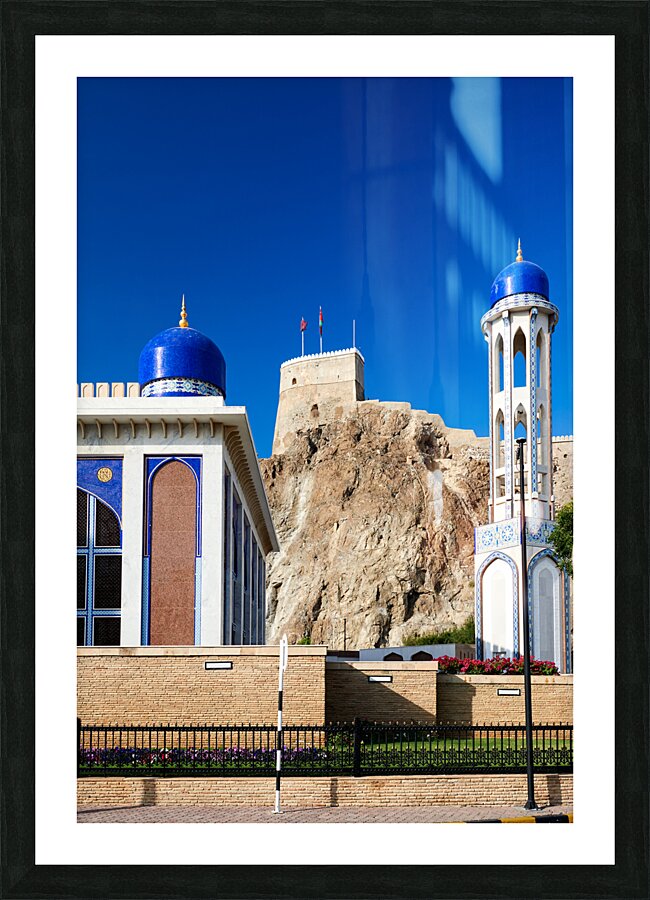 Oman. Muscat. Al Khor mosque Picture Frame print