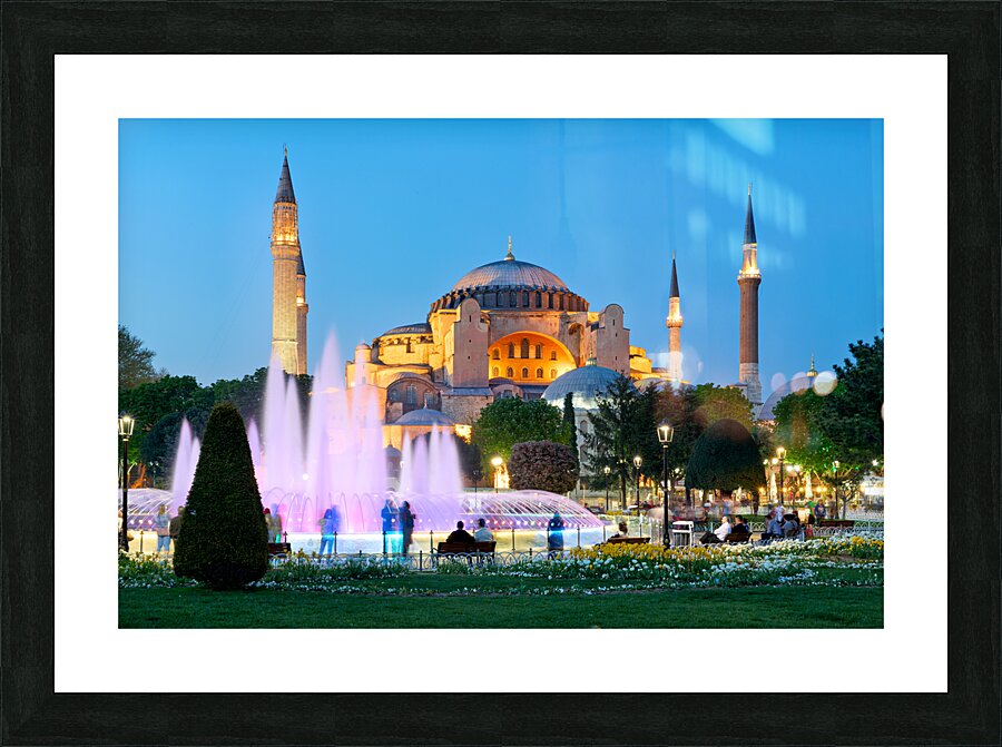 Istanbul Turkey. Hagia Sophia Grand Mosque Picture Frame print