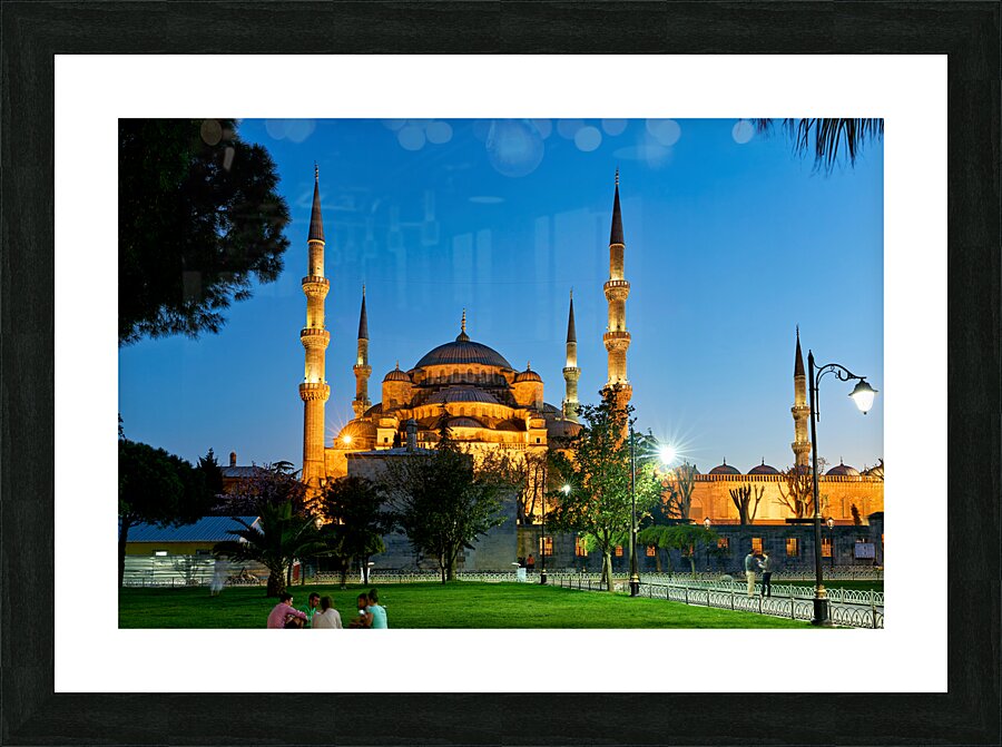 Istanbul Turkey. The Blue Mosque Picture Frame print
