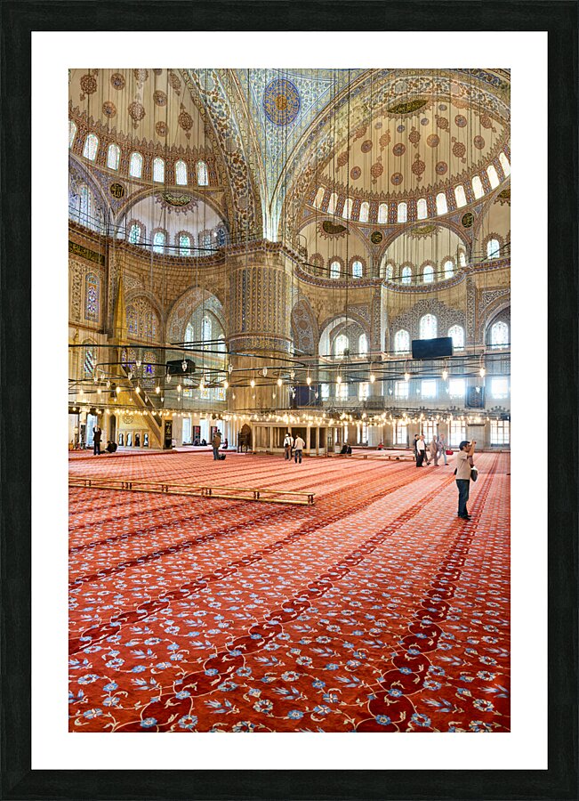 Istanbul Turkey. The Blue Mosque Picture Frame print