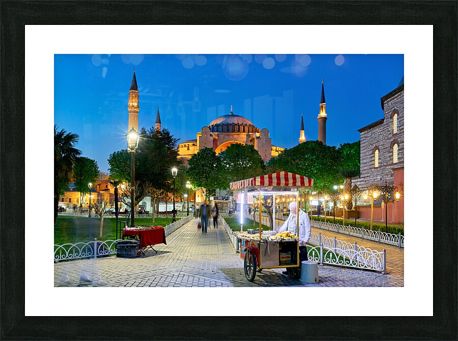 Istanbul Turkey. Hagia Sophia Grand Mosque Picture Frame print