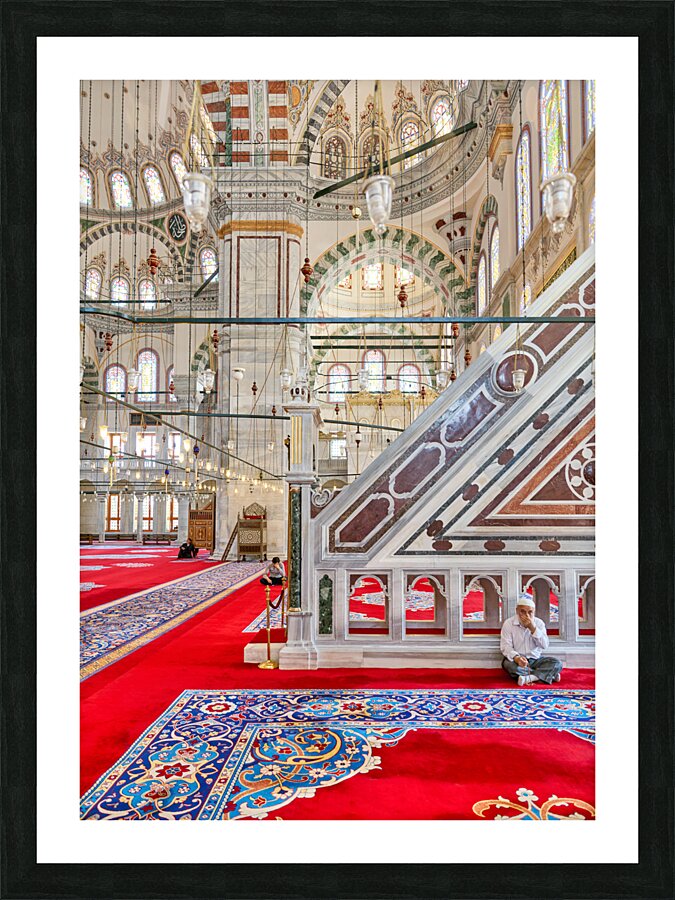 Istanbul Turkey. The Fatih Mosque Picture Frame print