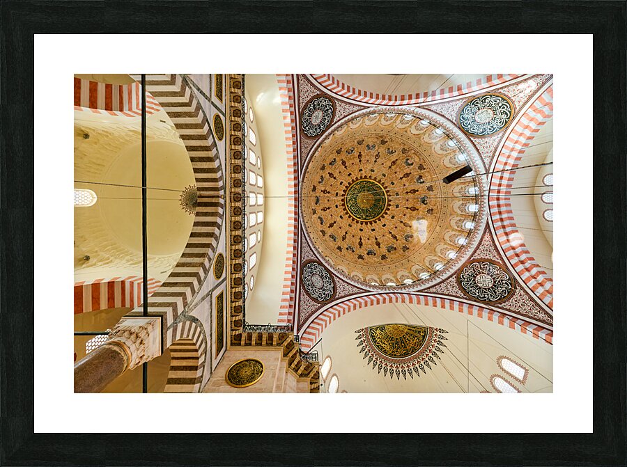 Istanbul Turkey. Süleymaniye Mosque Picture Frame print