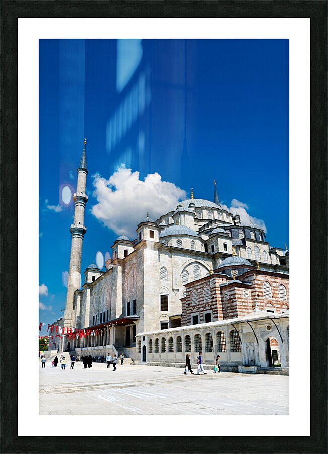 Istanbul Turkey. The Fatih Mosque Picture Frame print
