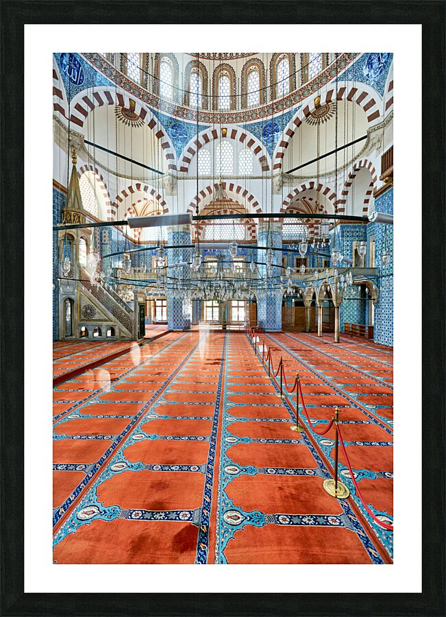 Istanbul Turkey. Rüstem Pasha Mosque Picture Frame print
