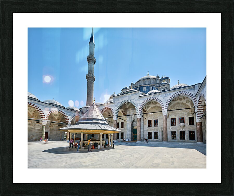 Istanbul Turkey. The Fatih Mosque Picture Frame print