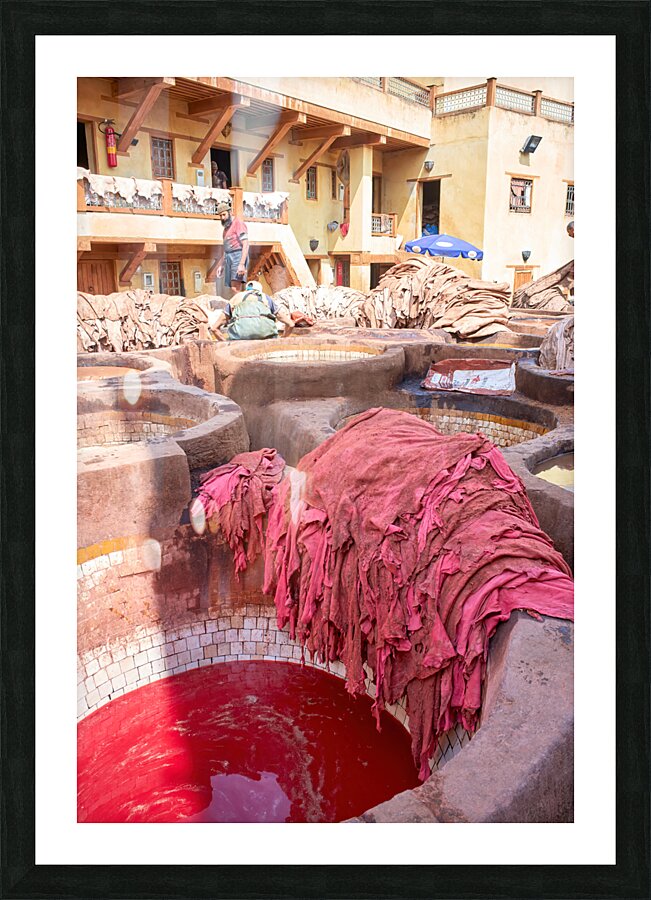 Morocco Fez. Chouara Tannery Picture Frame print