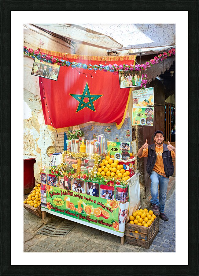 Morocco Fez. Bou Inania Madrasa Picture Frame print