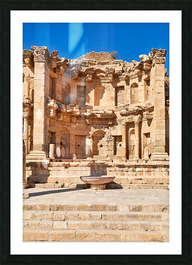 Jordan. The greco roman city of Gerasa Jerash Picture Frame print