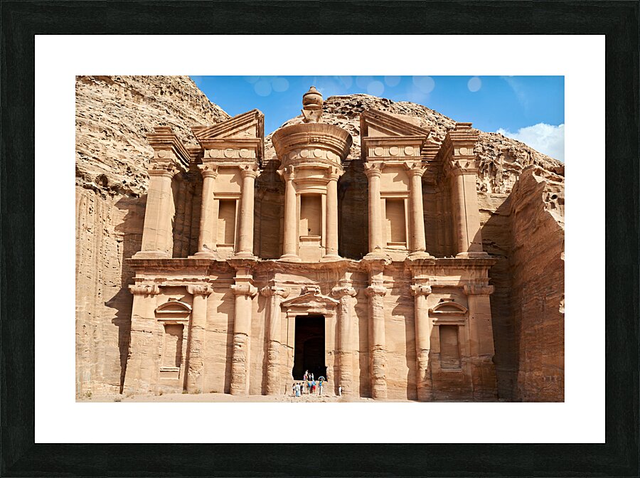 Jordan. Petra archaeological site. Ad Deir. The Monastery Picture Frame print