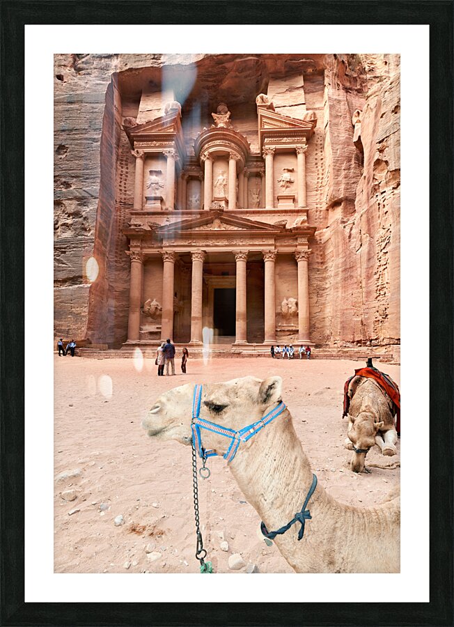 Jordan. Petra archaeological city. Al Khazneh the Treasury Picture Frame print