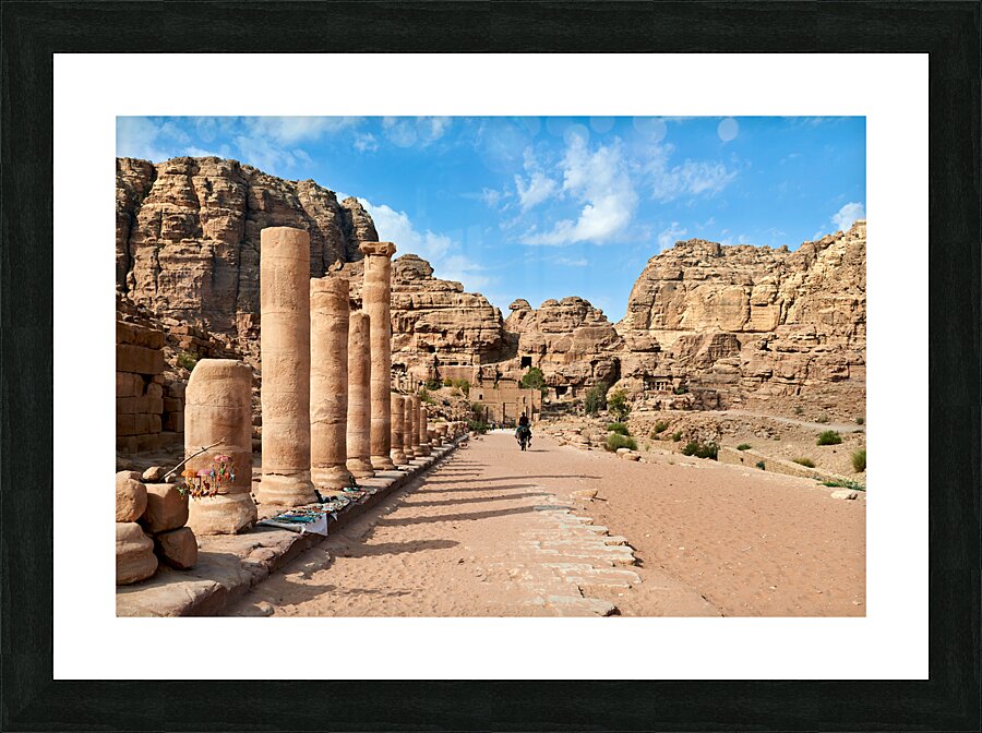 Jordan. Petra archaeological site. The Hadrian Gate also known as the Temenos Gate Picture Frame print