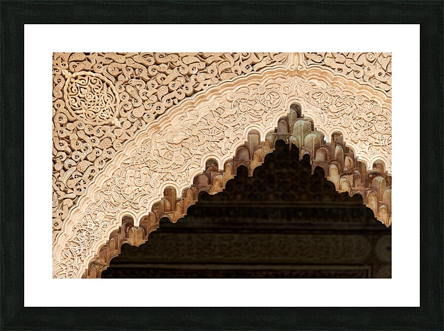 Morocco Marrakesh. Saadian tombs. Royal necropolis Picture Frame print
