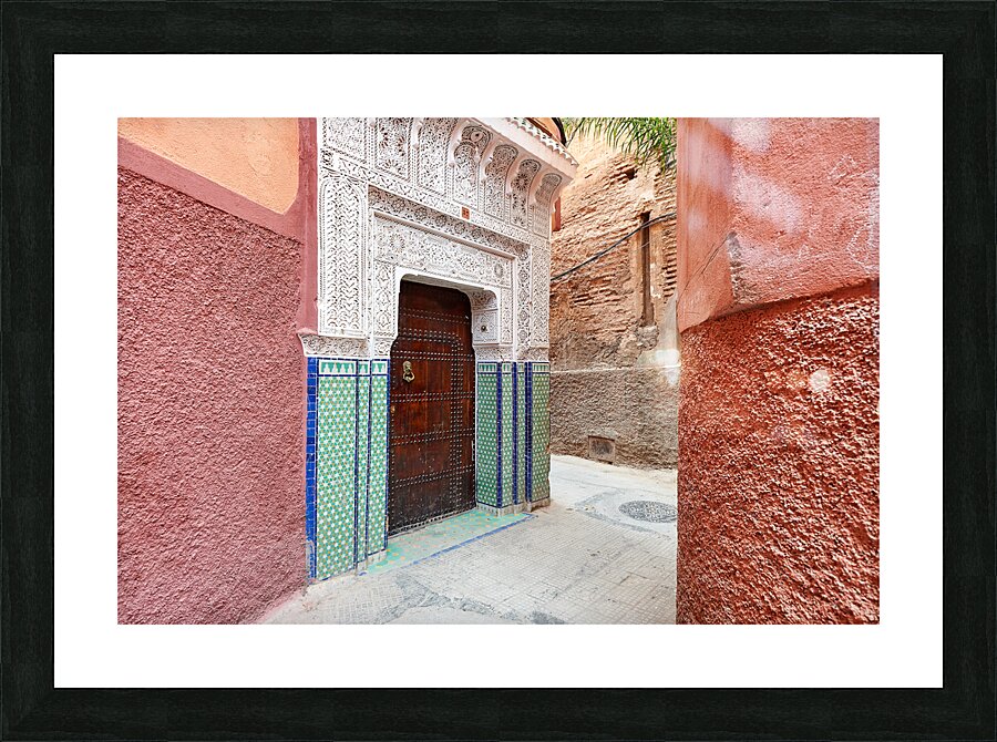 Morocco Marrakesh. The narrow alleys of the Medina Picture Frame print