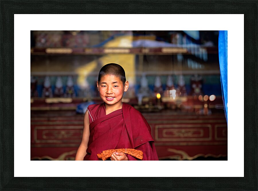 Mongolia. The Monastery of Tranquil Felicity Amarbayasgalant is located near the Selenge River in the Iven Valley. Picture Frame print