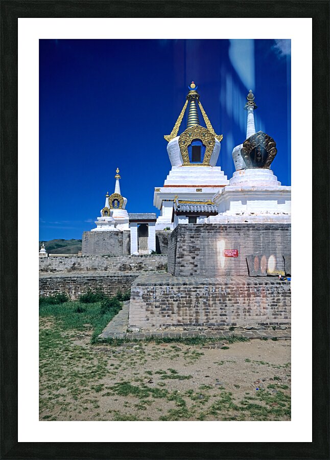 Mongolia. The Erdene Zuu Monastery is the most ancient surviving Buddhist monastery in Mongolia Picture Frame print