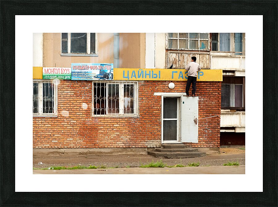 Mongolia. Street life in Ulaanbaatar Picture Frame print