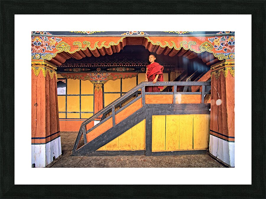 BHUTAN. Paro Valley Picture Frame print