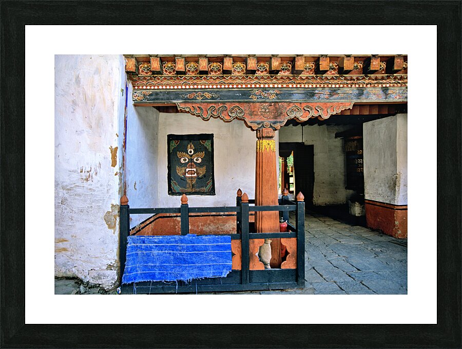 BHUTAN. Bumthang Valley Picture Frame print