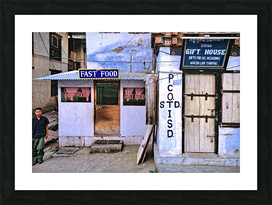 BHUTAN. Thimphu Valley Picture Frame print