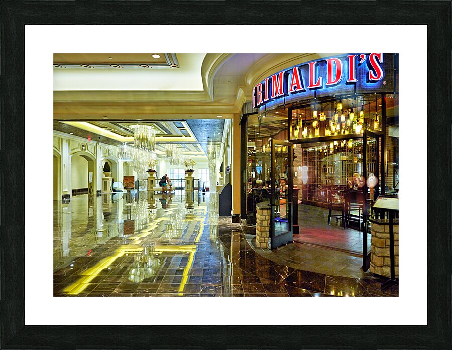 Shopping Mall at Venetian Hotel. Las Vegas Nevada USA Picture Frame print