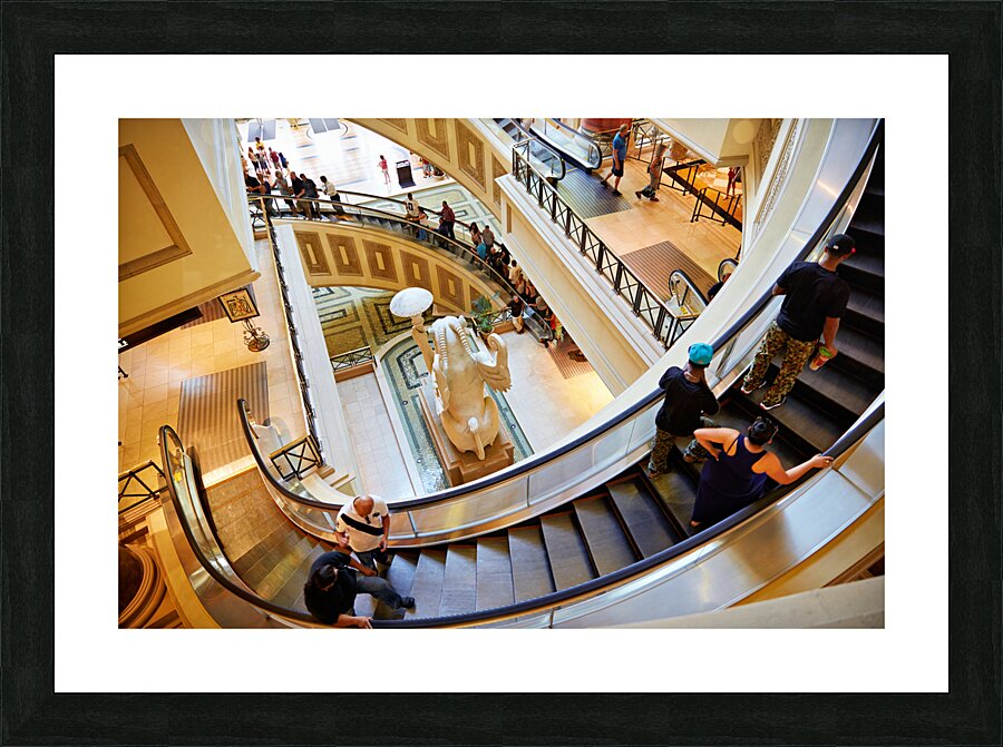 The Shopping Mall at Caesars Palace Hotel. Las Vegas Nevada USA Picture Frame print
