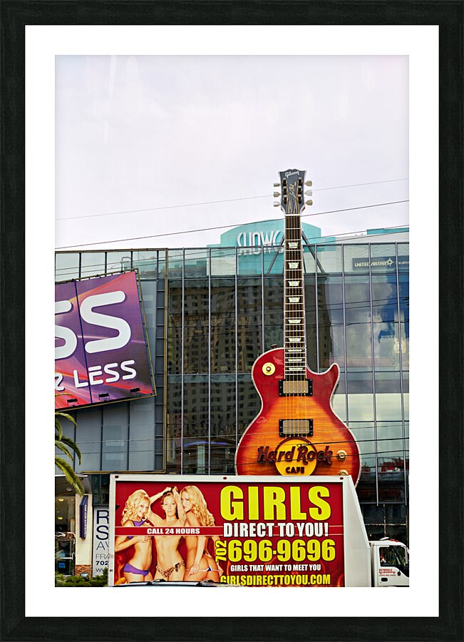 The Hard Rock Cafe. Las Vegas Nevada USA Picture Frame print