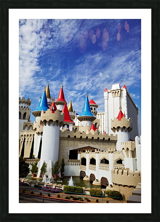 Excalibur Hotel and Casino. Las Vegas Nevada USA Picture Frame print