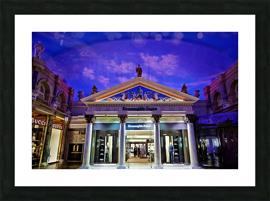 Caesars Palace Hotel Mall. Las Vegas Nevada USA Picture Frame print