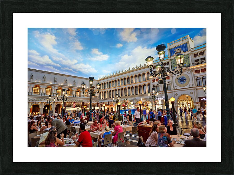 Little Venice at Venetian Hotel and Casino. Las Vegas Nevada USA Picture Frame print