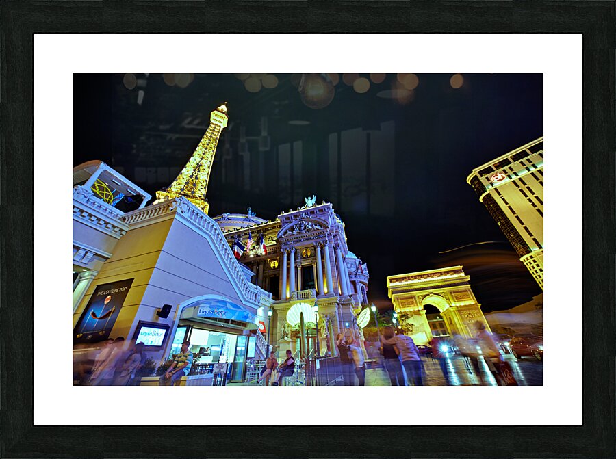 The Strip by night. Las Vegas Nevada USA Picture Frame print