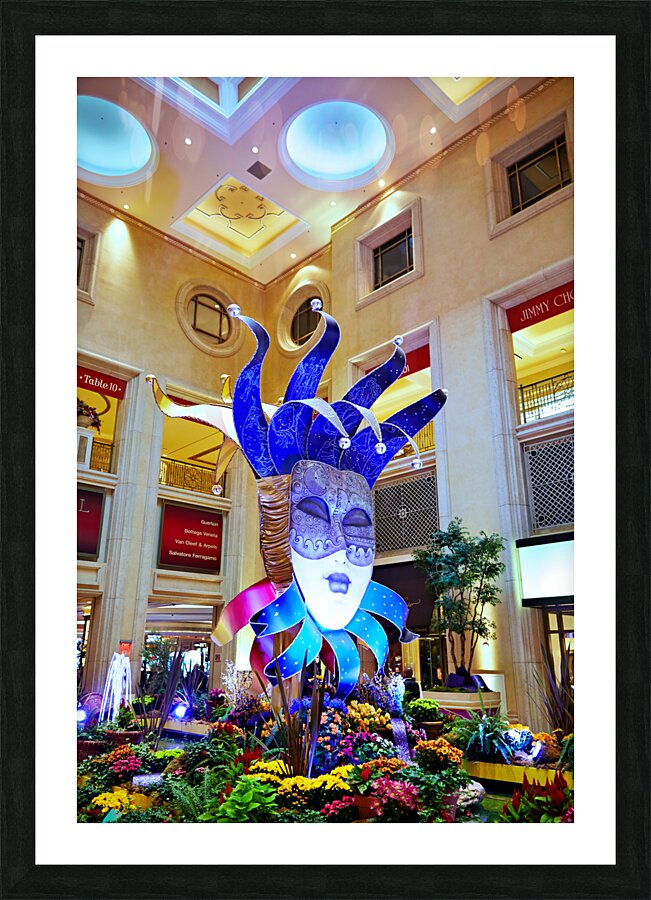 Venice Hotel Shopping Mall. Las Vegas Nevada USA Picture Frame print