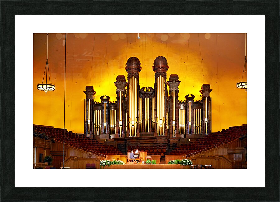 The Tabernacle Pipe Organ. Salt Lake City Utah USA Picture Frame print
