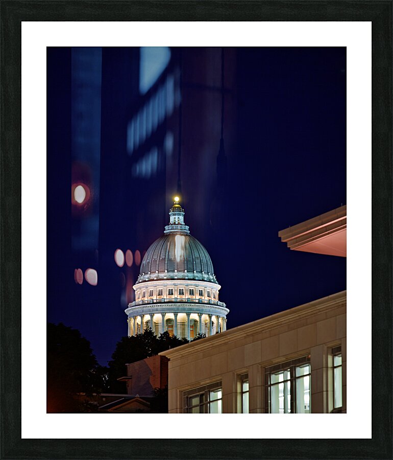 The Utah State Capitol house of government for the U.S. state of Utah. Picture Frame print