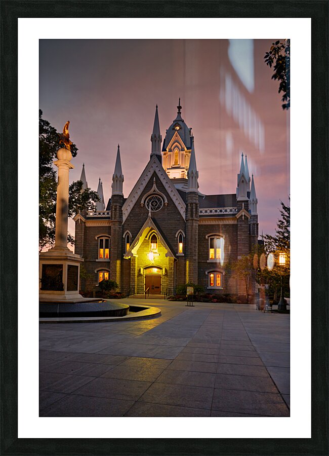 The Assembly Hall. Temple Square. Salt Lake City Utah USA Picture Frame print