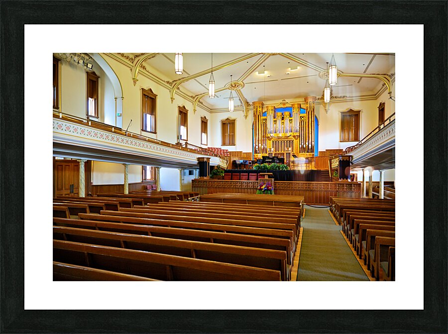 The Assembly Hall. Temple Square. Salt Lake City Utah USA Picture Frame print