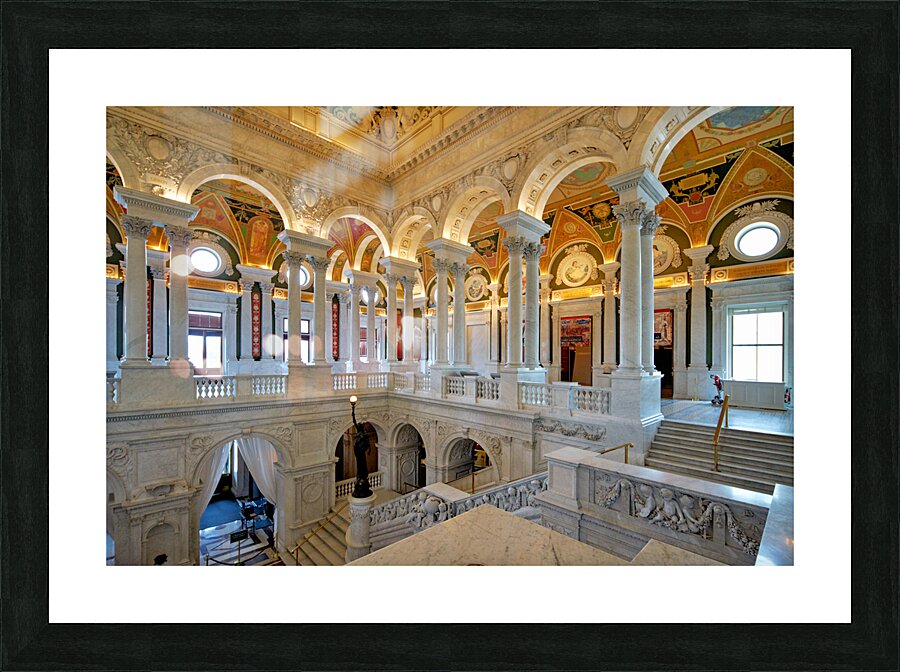 Inside the Library of Congress. Washington D.C. Picture Frame print