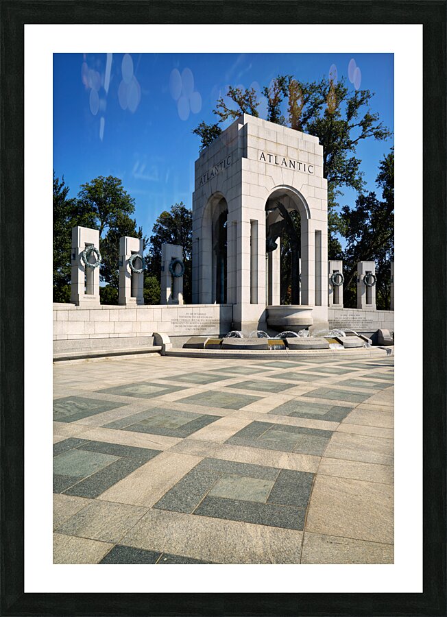 The National World War II Memorial. Washington D.C. Picture Frame print