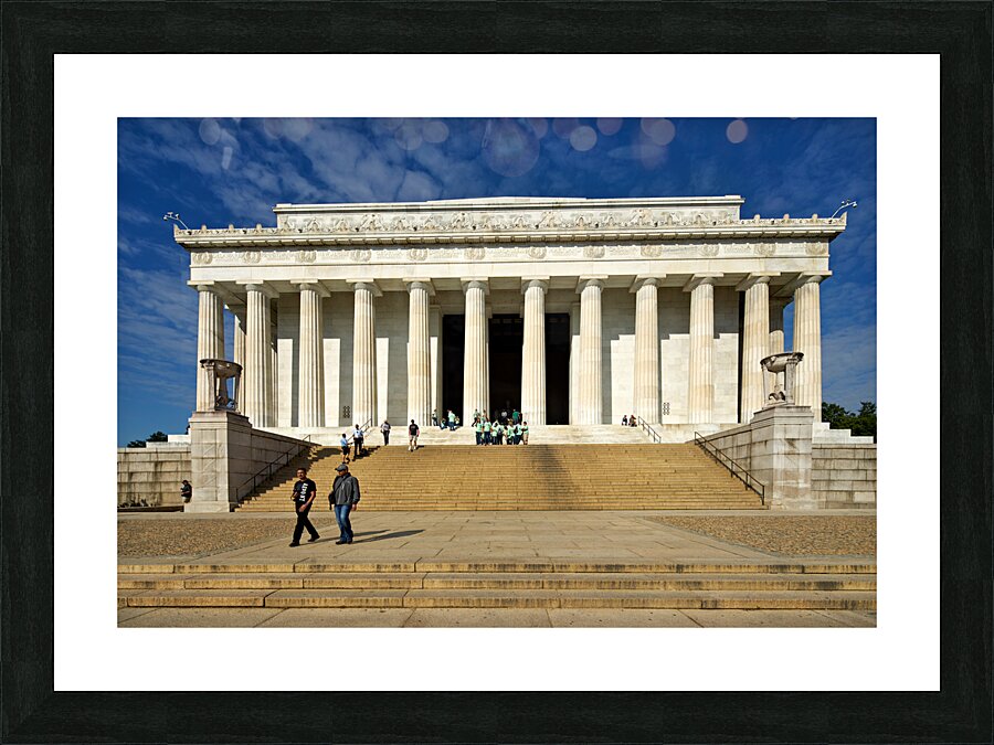 The Lincoln Memorial. Washington D.C. Picture Frame print